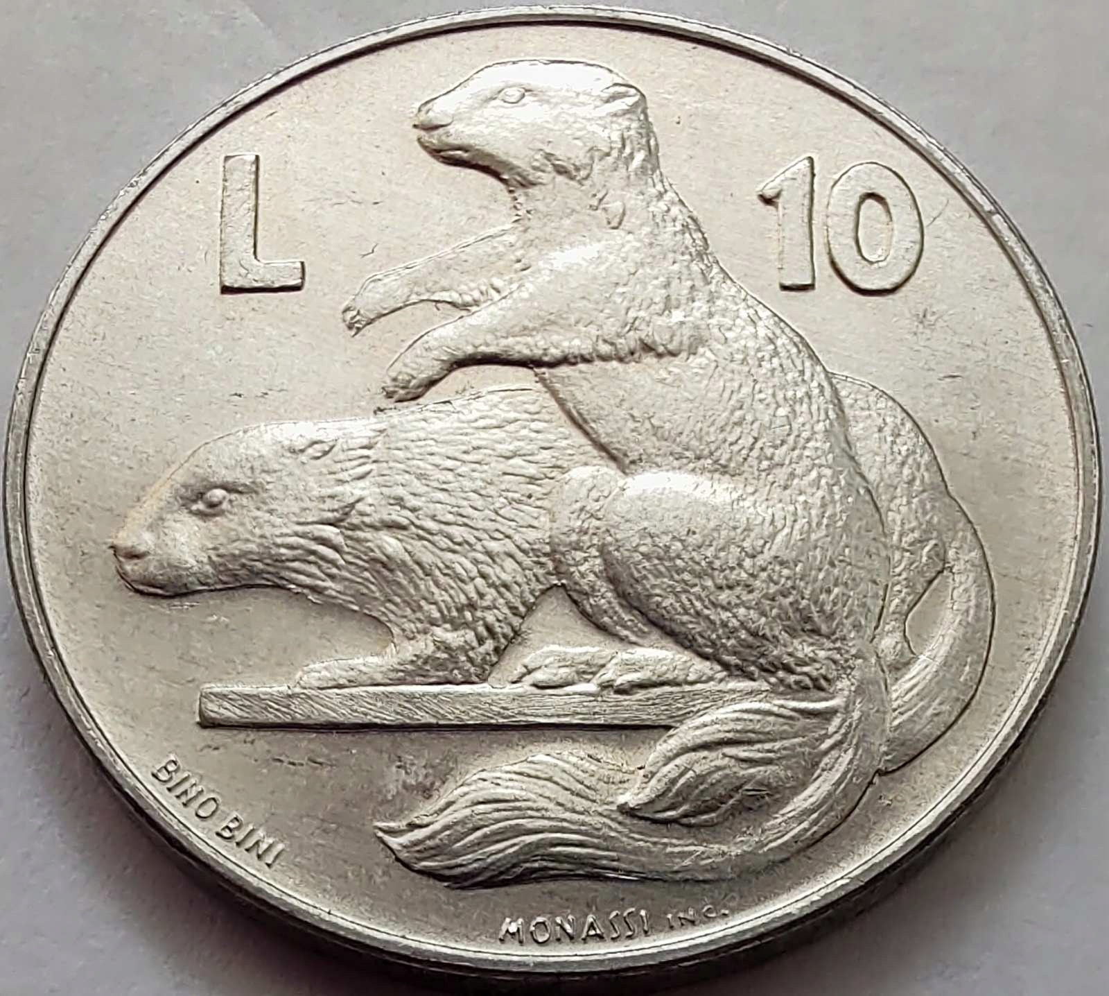 1003 - San Marino 10 lirów, 1975