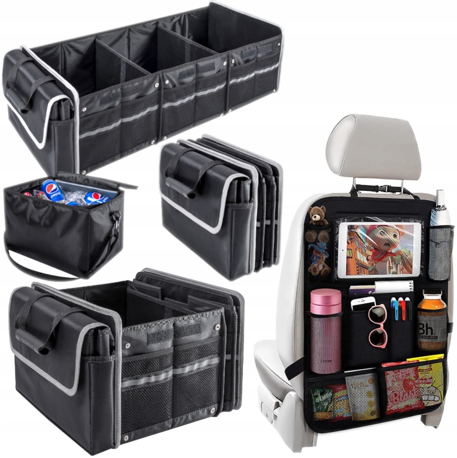 DUZA XXL TORBA BAGAZNIKA SAMOCHODU OSLONA NA FOTEL