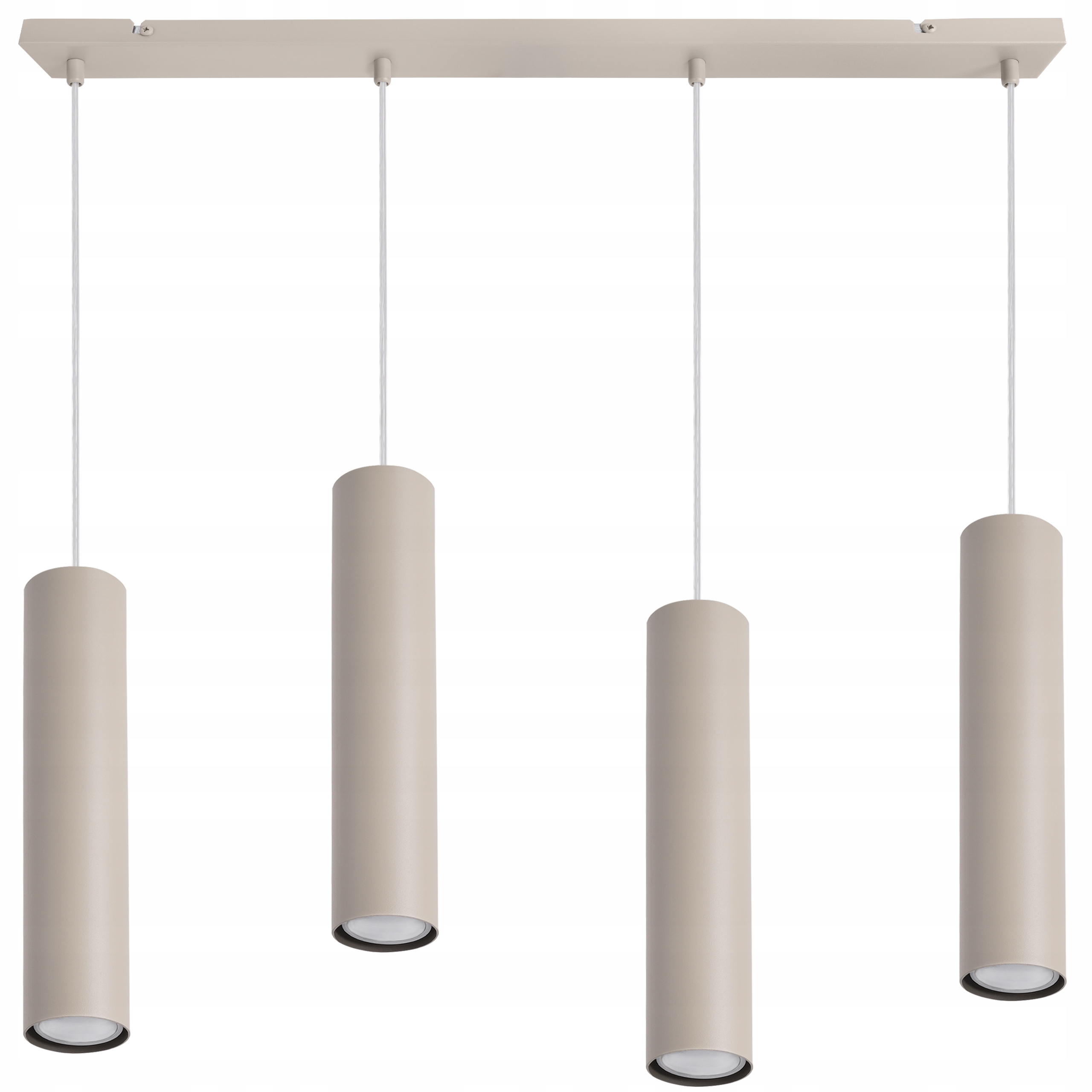Závěsná Stropní Lampa Lustr Tuba Kašmírová Lišta Moderní 4XGU10