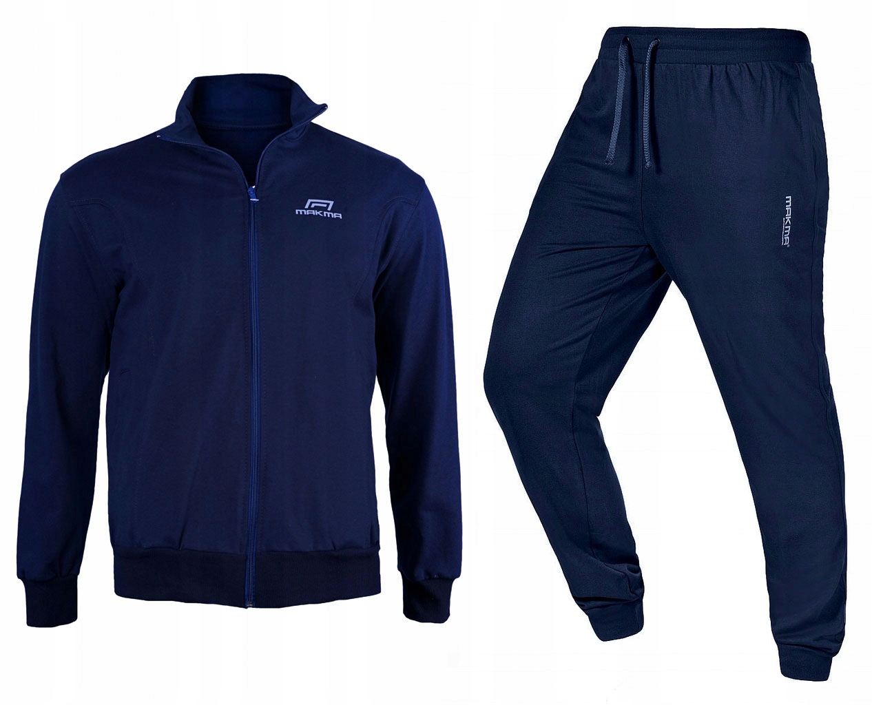 Teplákovka Pánský sportovní komplet mikina a kalhoty z bavlna Makma 304 303 námořnická modrá XL