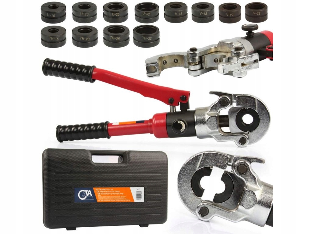 Kleště lisovací na trubky Pex 12t 16-32mm, U/v/th M55915C