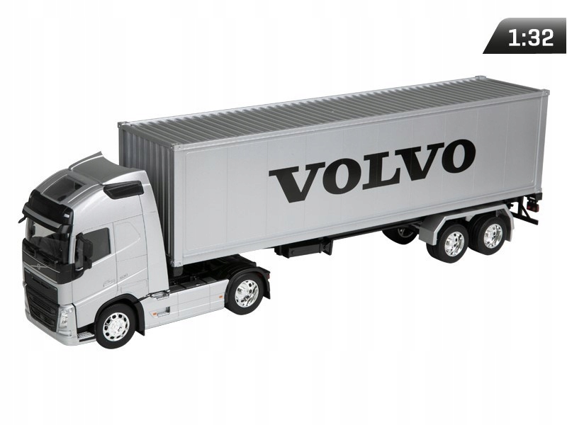 Model 1:32, Volvo Fh, traktor stříbrný návěs stříbrný (C32691VOFHS)