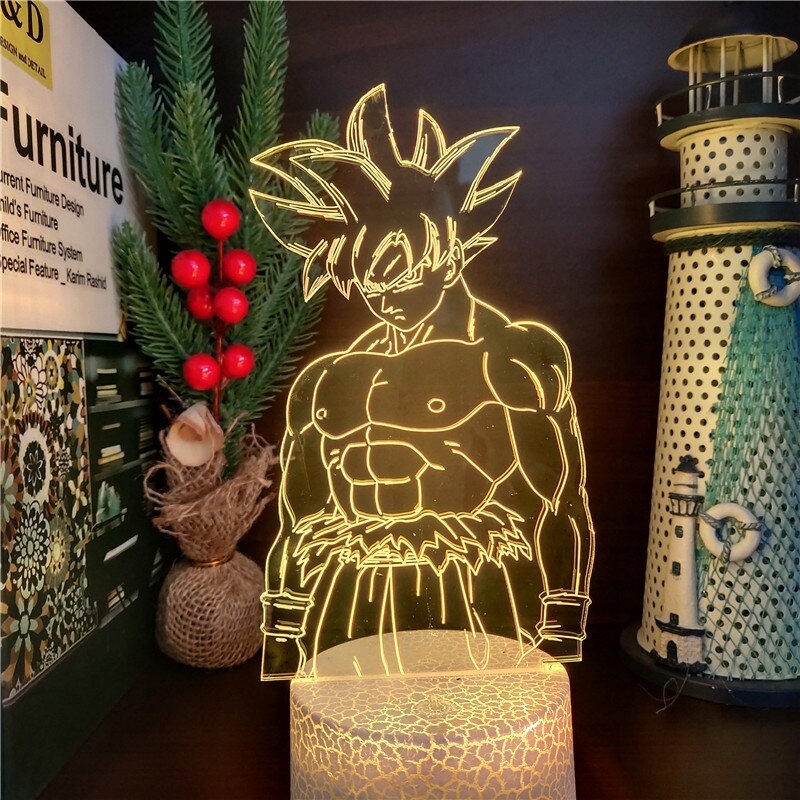 Lampka 3D Led Son Goku DRAGON BALL + PILOT Rodzaj gwintu zintegrowane źródło LED