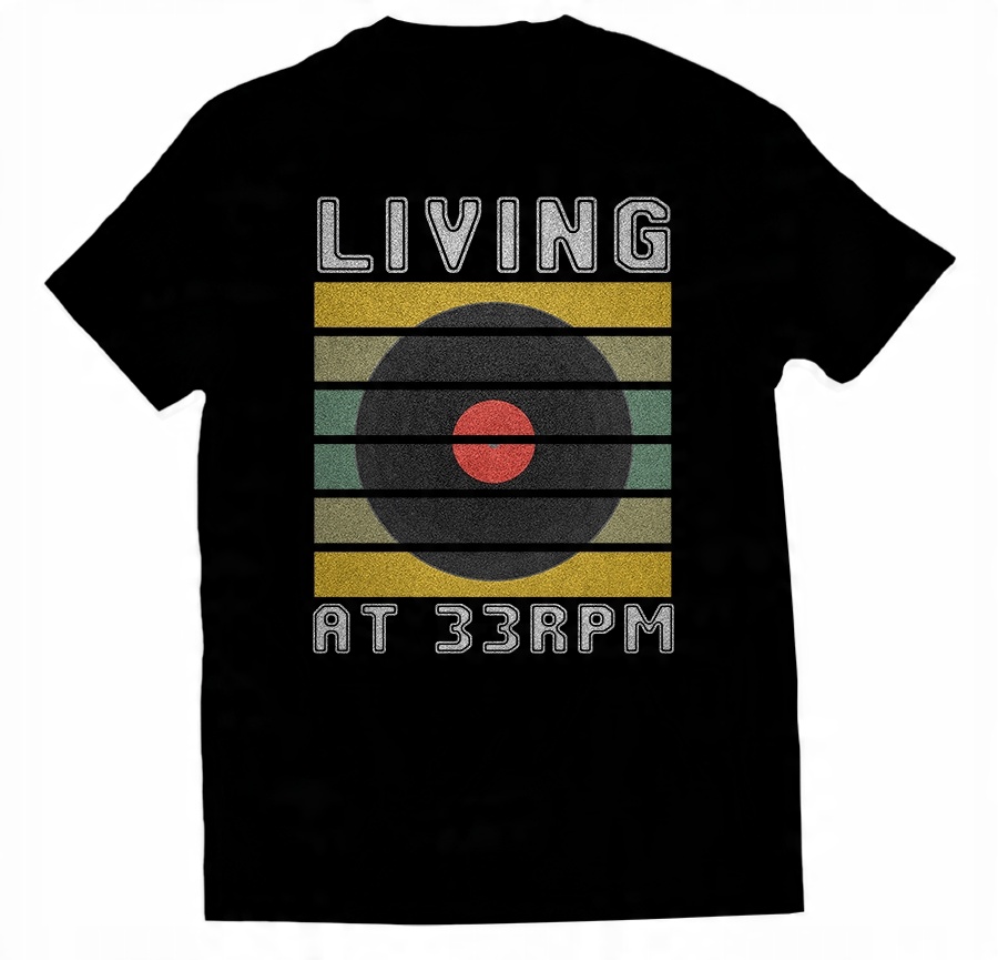 

Koszulka Muzyczna Dźwięk Tshirt 33 Rpm 3XL