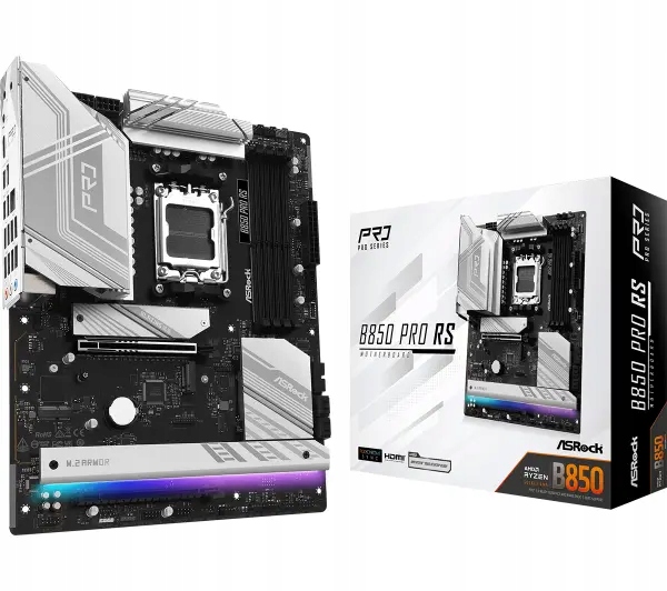 Płyta główna ASrock B850 Pro Rs Atx Amd Ryzen AM5 4x DDR5