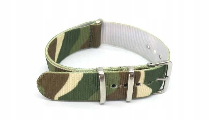 PASEK DO ZEGARKA typu NATO 22 mm wodoodporny, VEGE nylonowy jednoczęściowy