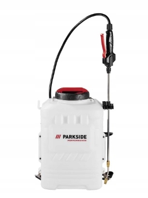 Akumulátorový postrekovač 20V Parkside Performance 16 l, na pesticídy