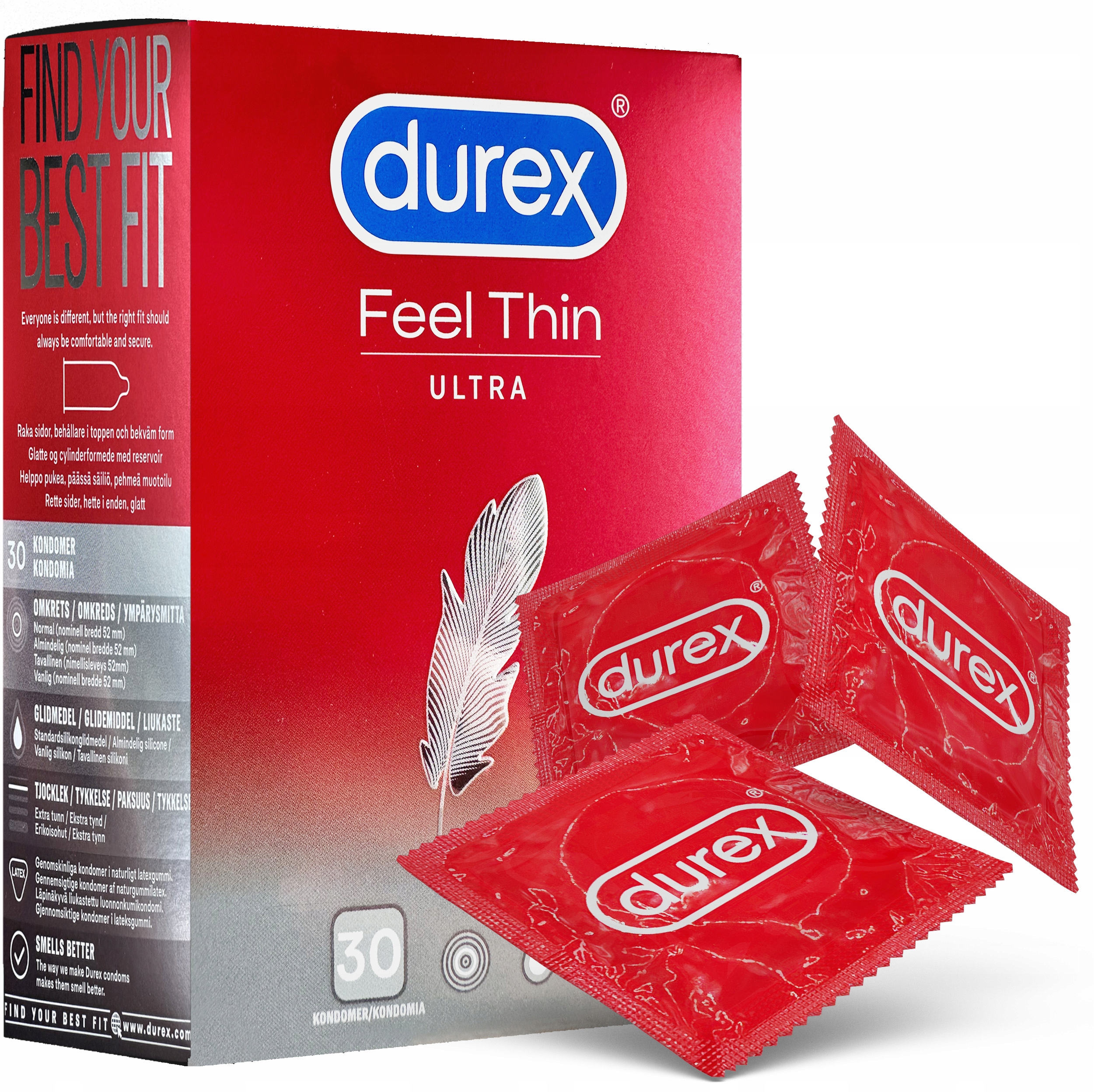 

Prezerwatywy Durex Feel Thin Ultra Dopasowane S 30