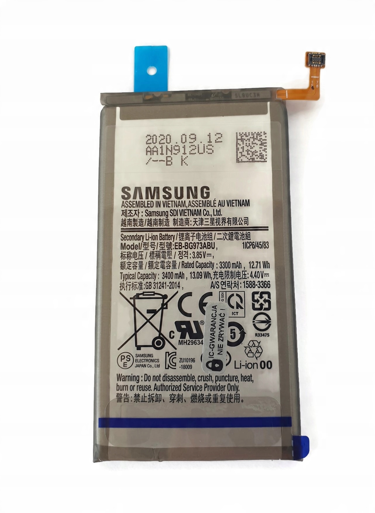 

Nowa Oryginalna bateria do Samsung Galaxy S10