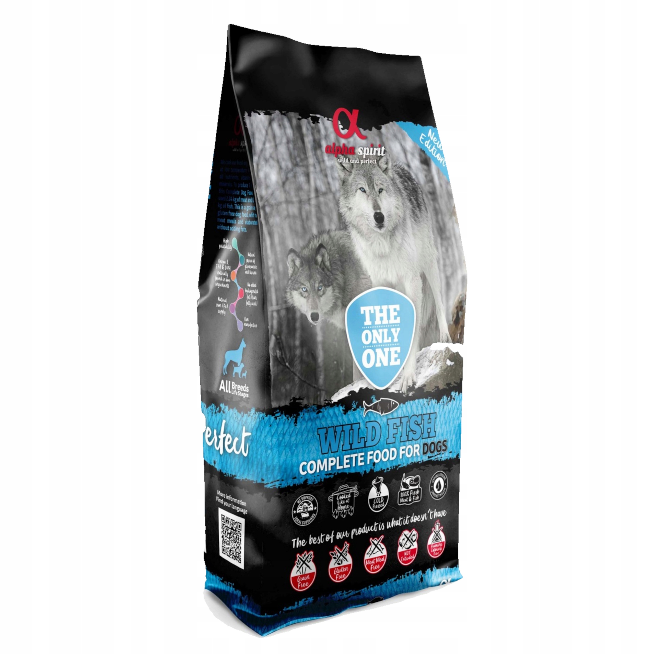 Levně Alpha Spirit Suché krmivo pro dospělé psy Wild Fish