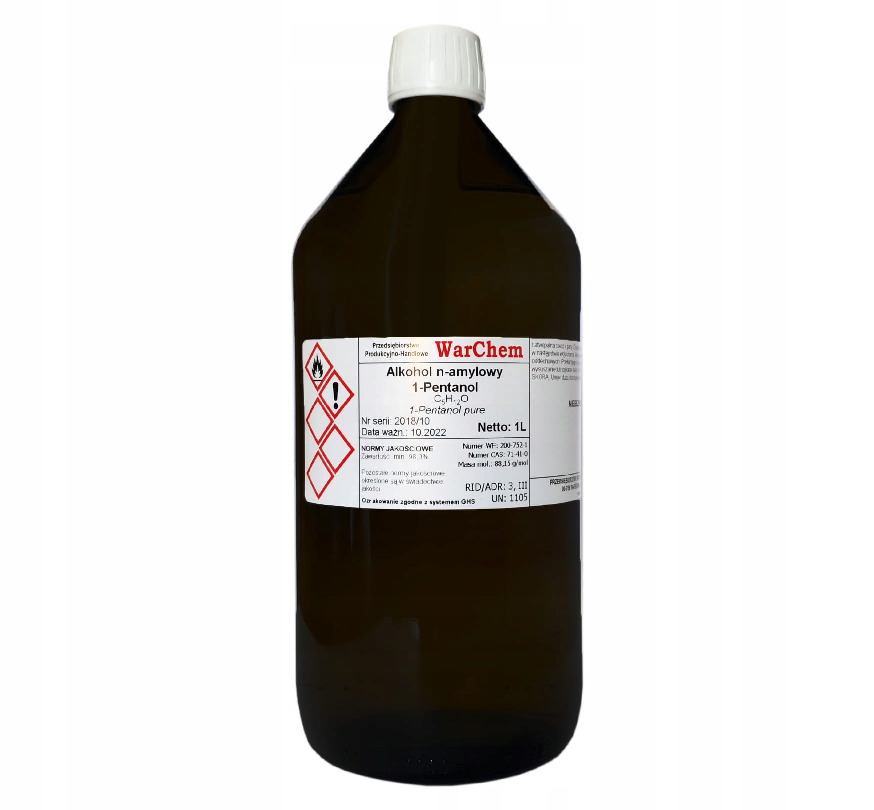 

1-PENTANOL 1L Warchem [50457]