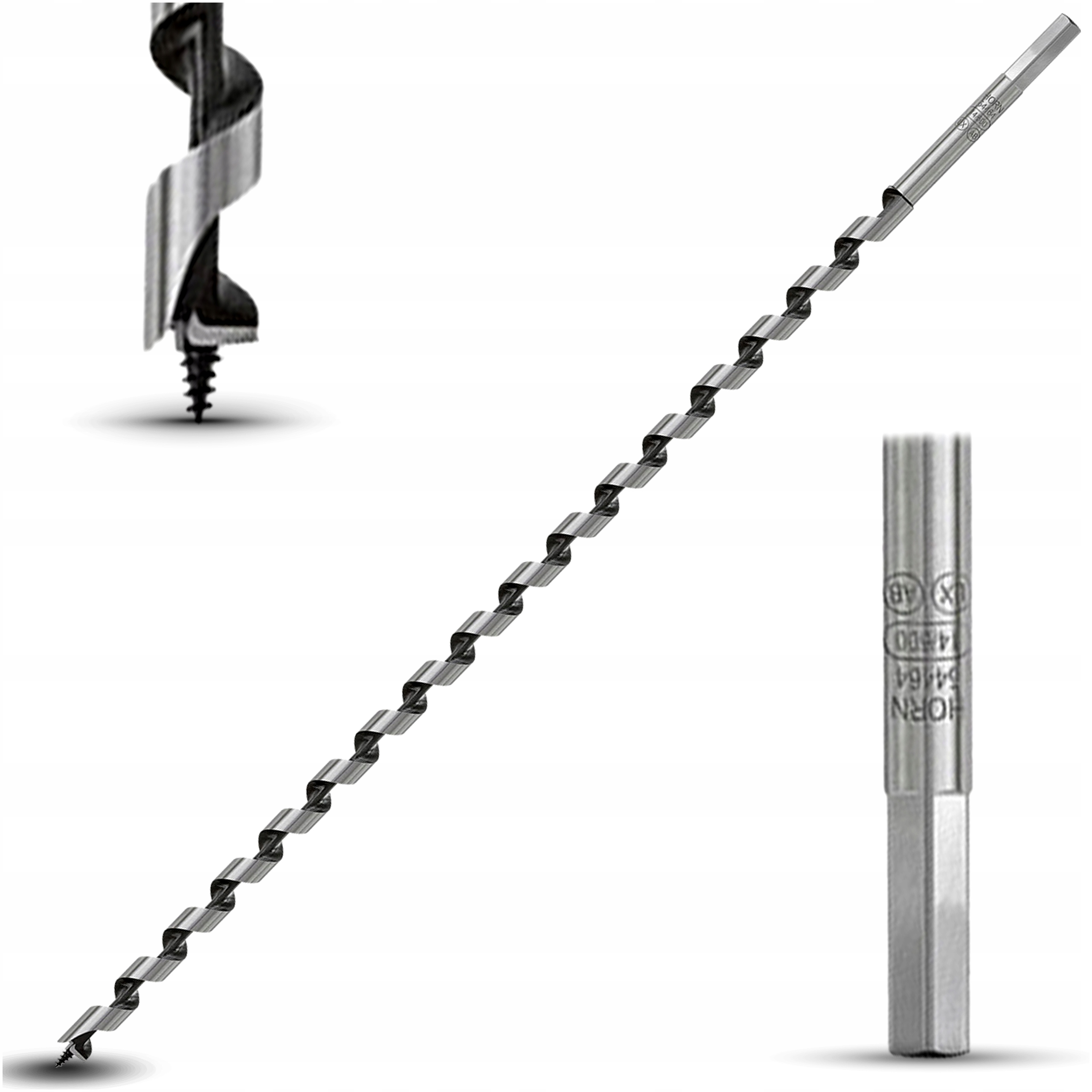 WIERTŁO do DREWNA Świder 14x600mm Śrubowe ŚWIDROWE