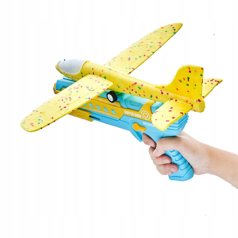 SAMOLOT STYROPIANOWY WYSTRZELIWANY NA PISTOLET STRZAŁKI PIANKOWE 2w1 Marka Madej