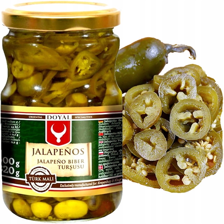 

Zielone Papryczki Papryka 570g Jalapenos Doyal