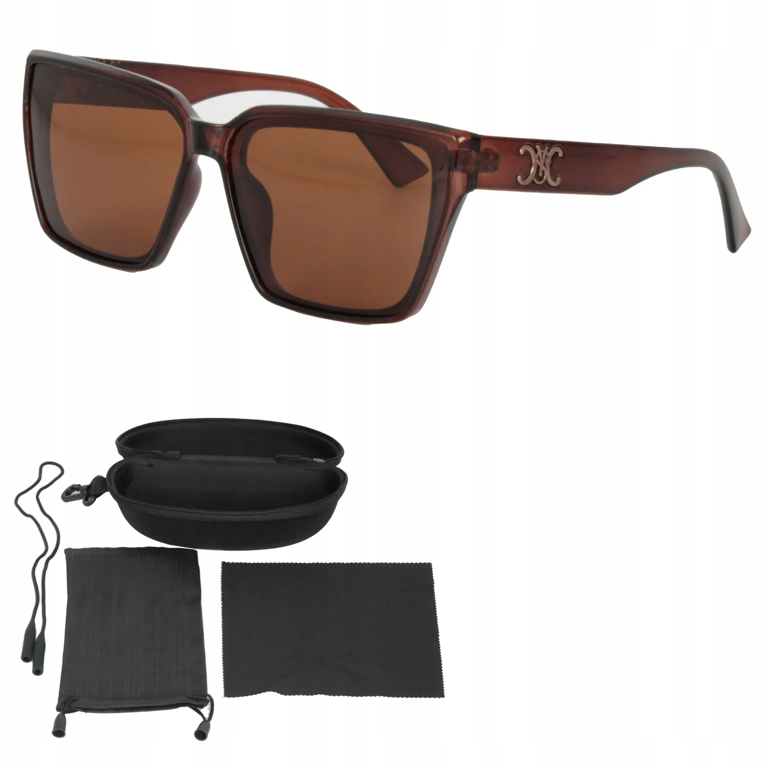 Polar Fashion PR9160C2 Hnědé polarizační sluneční brýle