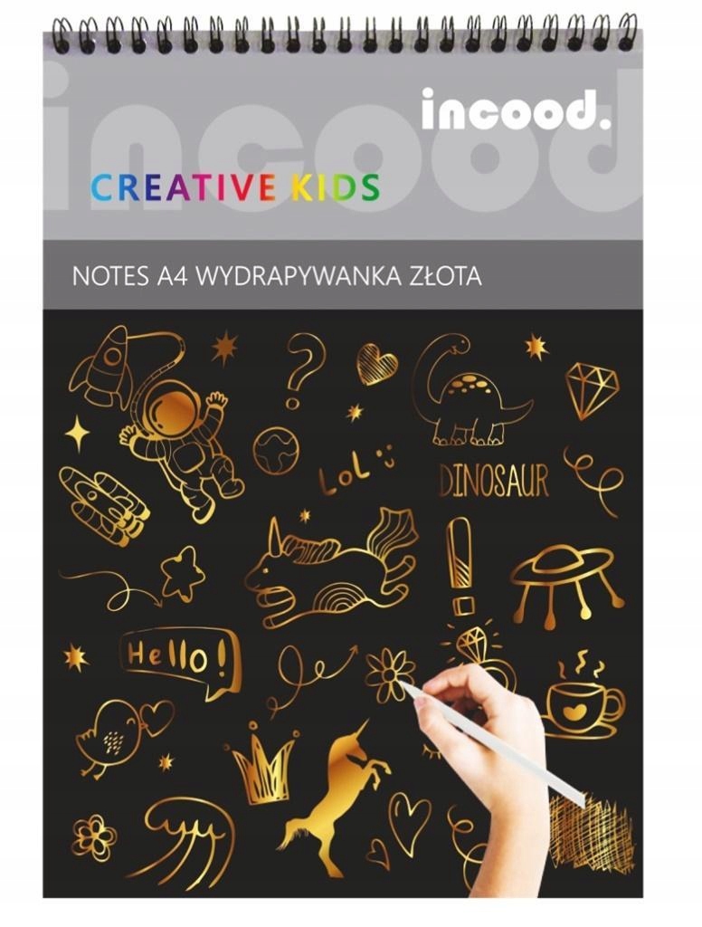 

Notes Wydrapywanka Złota A5, Incood.
