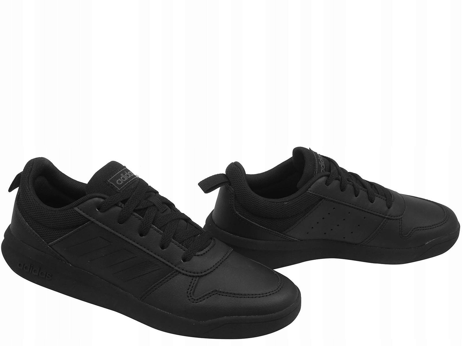 ADIDAS TENSAUR EF1086 BUTY SKÓRZANE TRAMPKI CZARNE Rozmiar 39 1/3