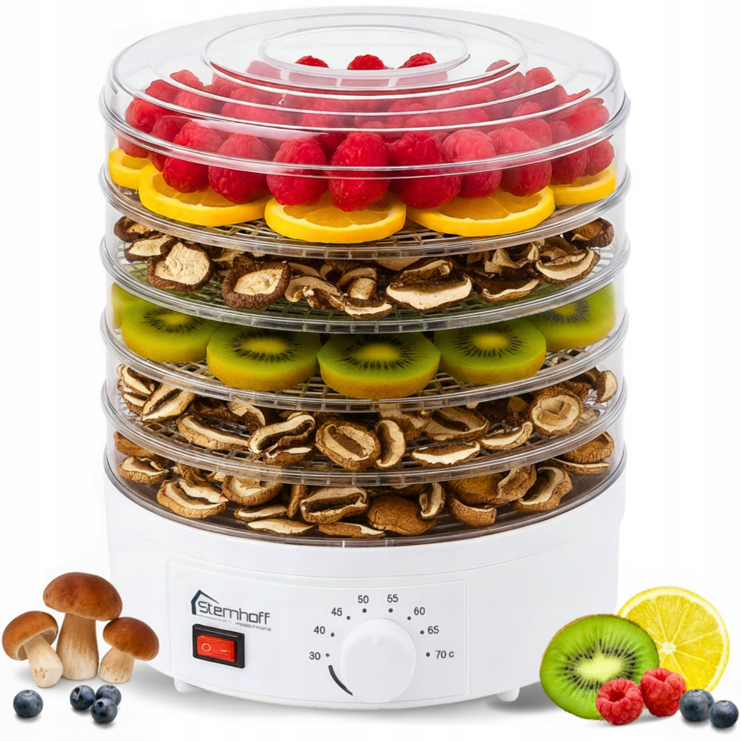 Suszarka Do Grzybów Owoców Warzyw Ziół Mięs Mocna 600W