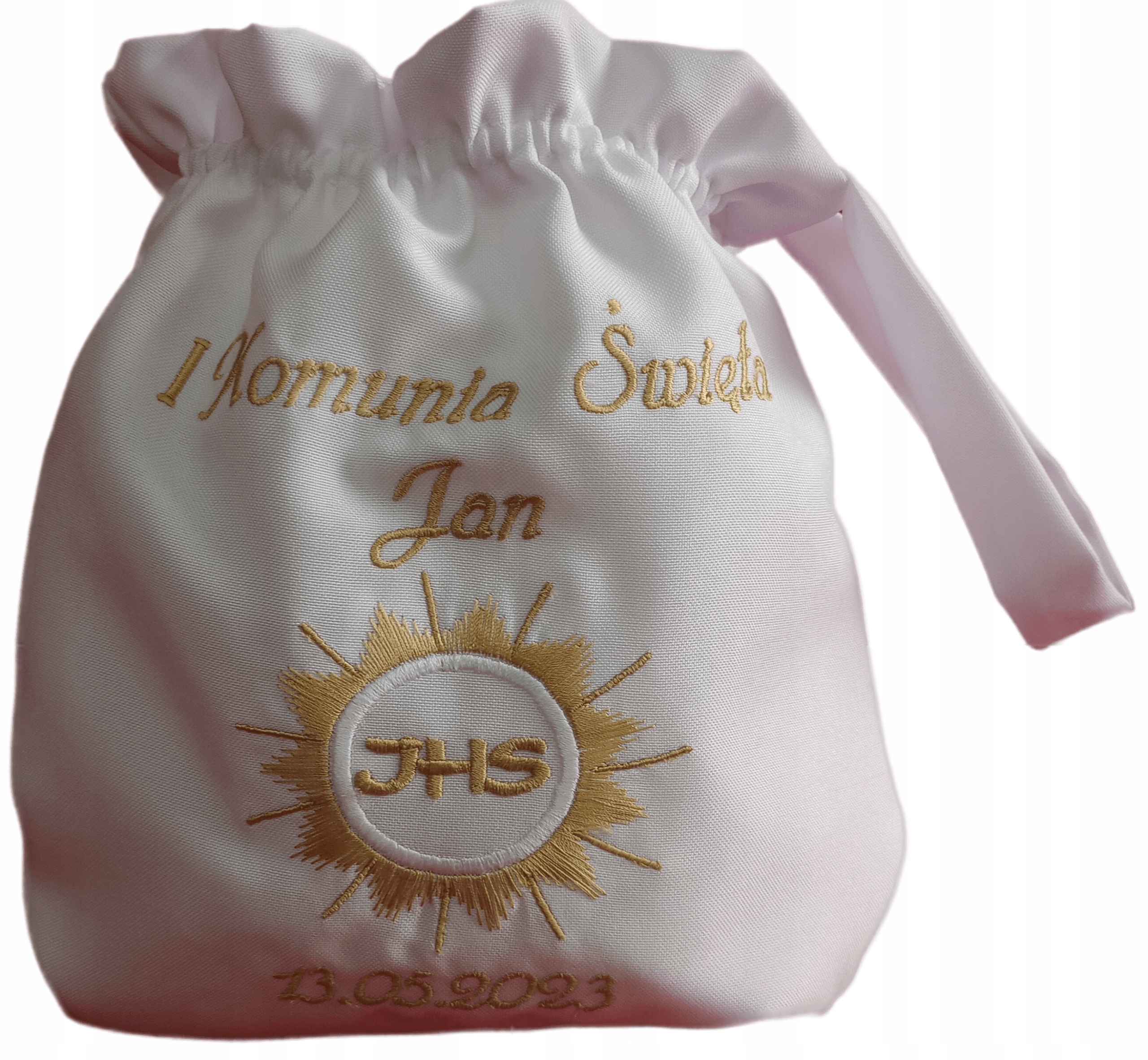 Torebka komunijna z imieniem i datą komunii Okazje komunia