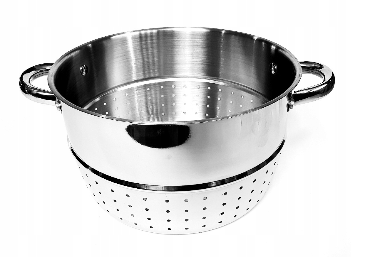 Sokownik Stalowy Rossner 8 l srebrny Grube Dno Informacje dodatkowe możliwość używania na kuchni indukcyjnej