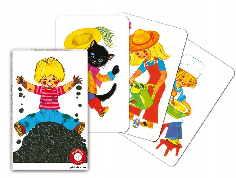 Fajna DZIECIĘCA KARCIANKA Rozgrywka RYWALIZACJA Towarzyska GRA Piotruś Gra Typ Podstawa