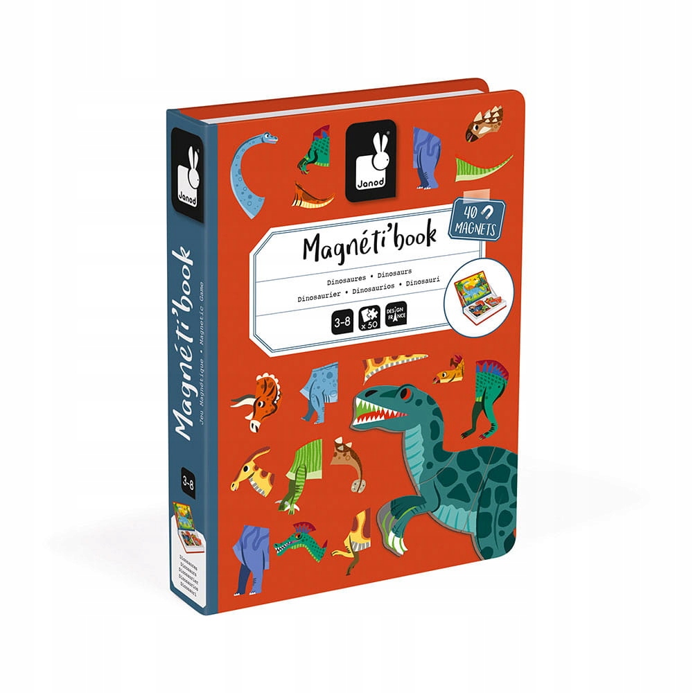 

Magnetyczna Układanka Dinozaury Magnetibook Janod