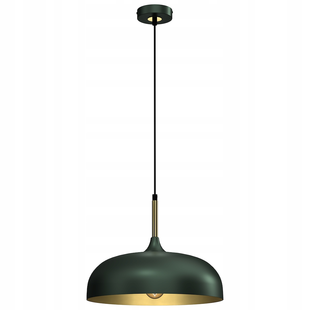 Závěsná lampa Lincoln Green/gold 1xE27 35 cm