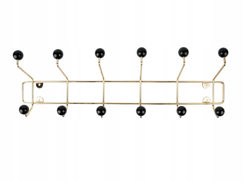 Nástěnný Věšák Na Oblečení Do Předsíně Na Bundy 53,5 cm 12 Háčků