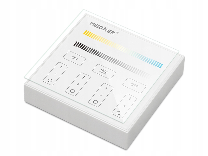 PANEL naścienny 4-Strefowy MILIGHT LED MONO CCT B2 Typ pilot