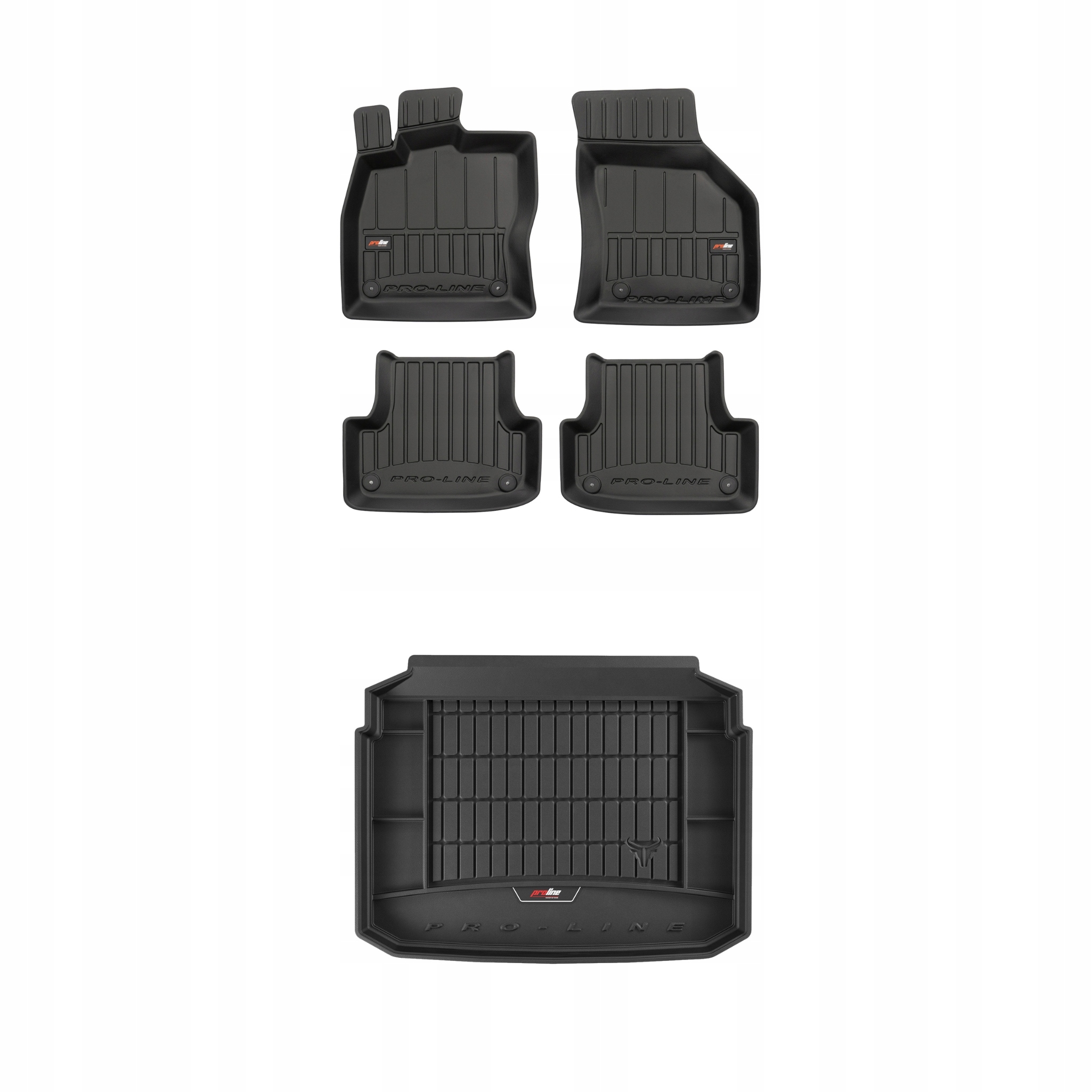 Frogum 3D Sada gumových koberců a rohože s logem pro Audi A3 Sportback 8V