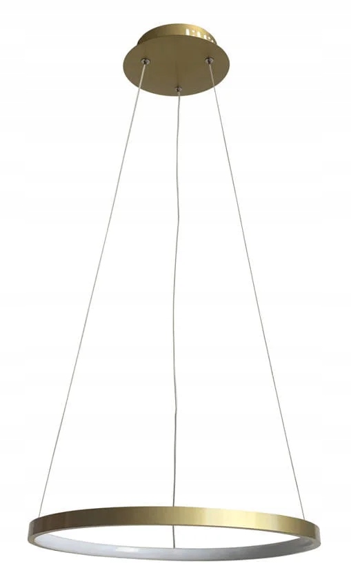 Led závesná lampa zlatá moderná nad stôl ostrov okrúhla 40 cm Candellux