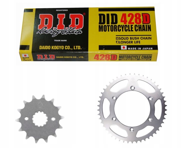 ZDJ0002.5702 - HONDA CBR 125 R 04-10 комплект привода.did JT