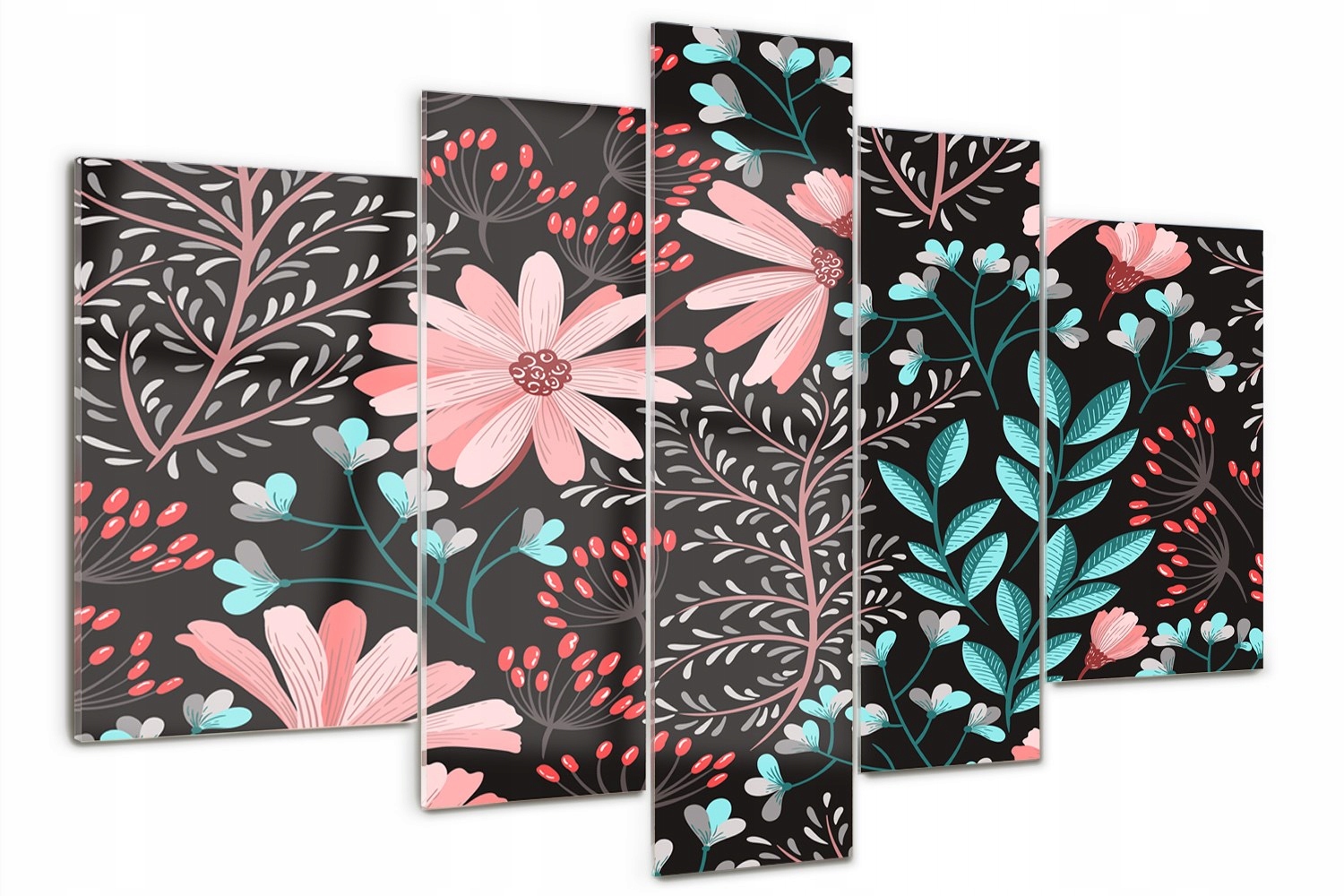 

Obraz szklany tryptyk na ścianę Wiosenne kwiaty