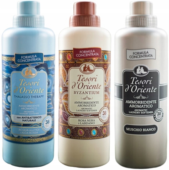 Levně Tesori d'Oriente Sada 3 italských oplachovacích přípravků 760 ml Tbm
