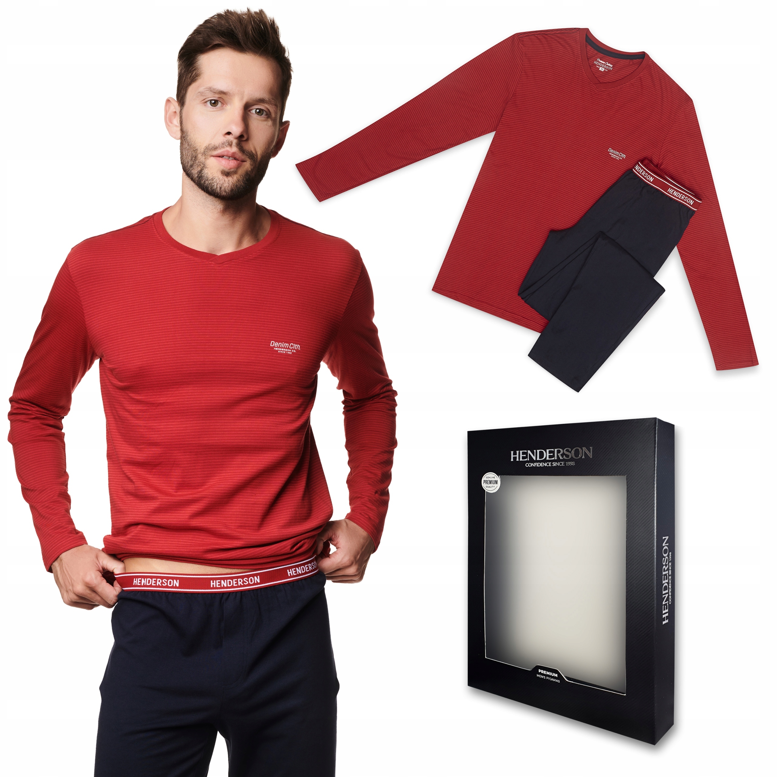 Pánské pyžamo Henderson Premium 39240-22 Mind XL