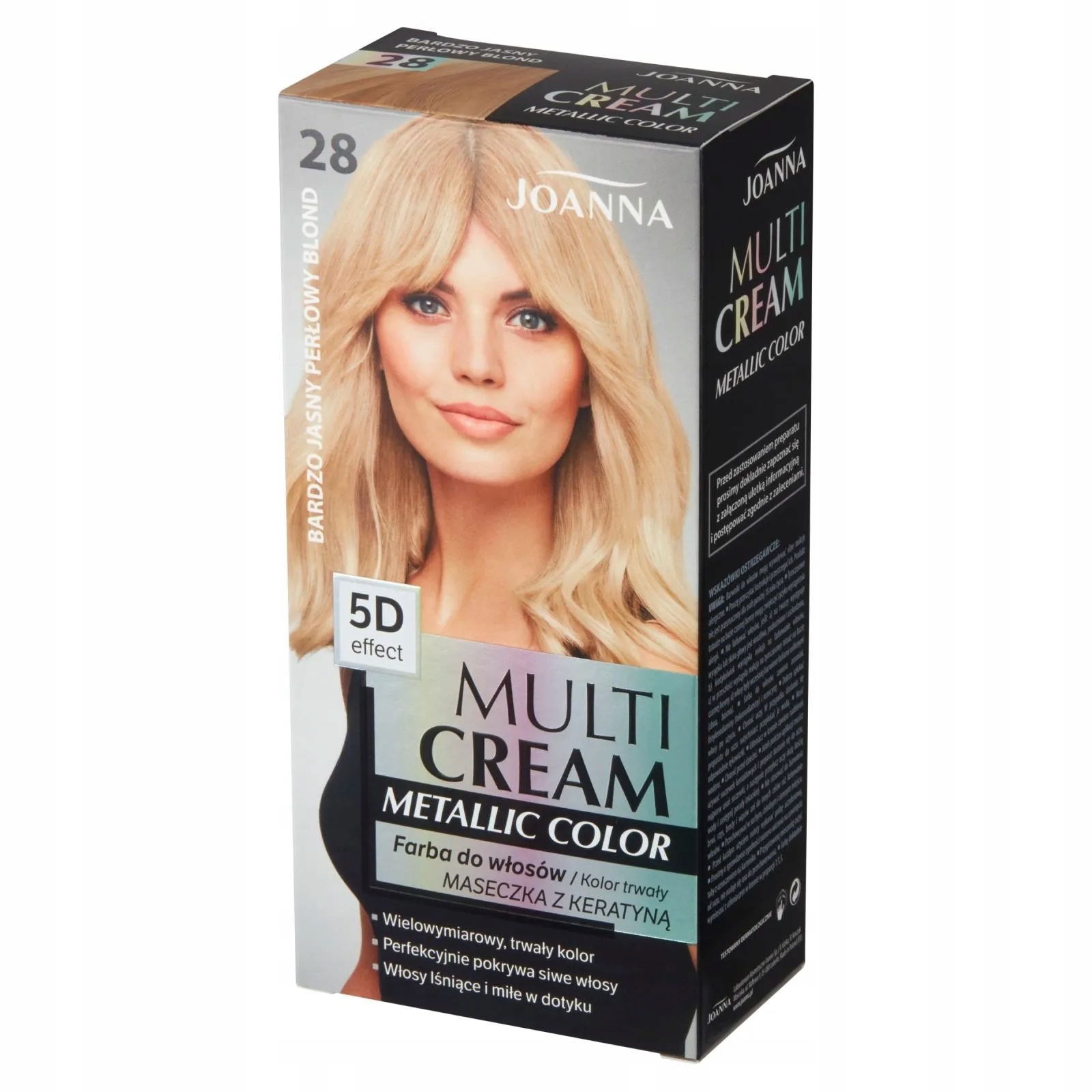 

Joanna Multi Cream Farba do włosów 28 Perła blond