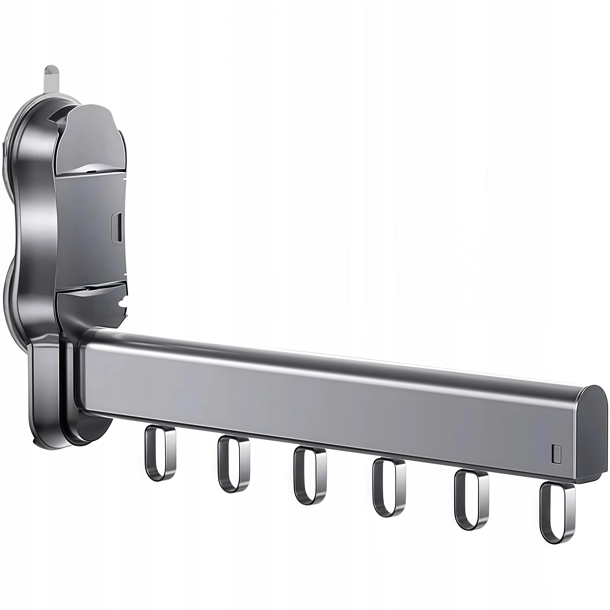 Skládací Nástěnná Sušák Tmavě Šedá, Přenosná, Kompaktní, Bez Montáže