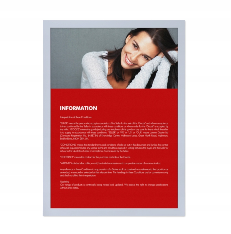 Ramka A4 magnetyczna plakatowa Dwustronna Format papieru A4