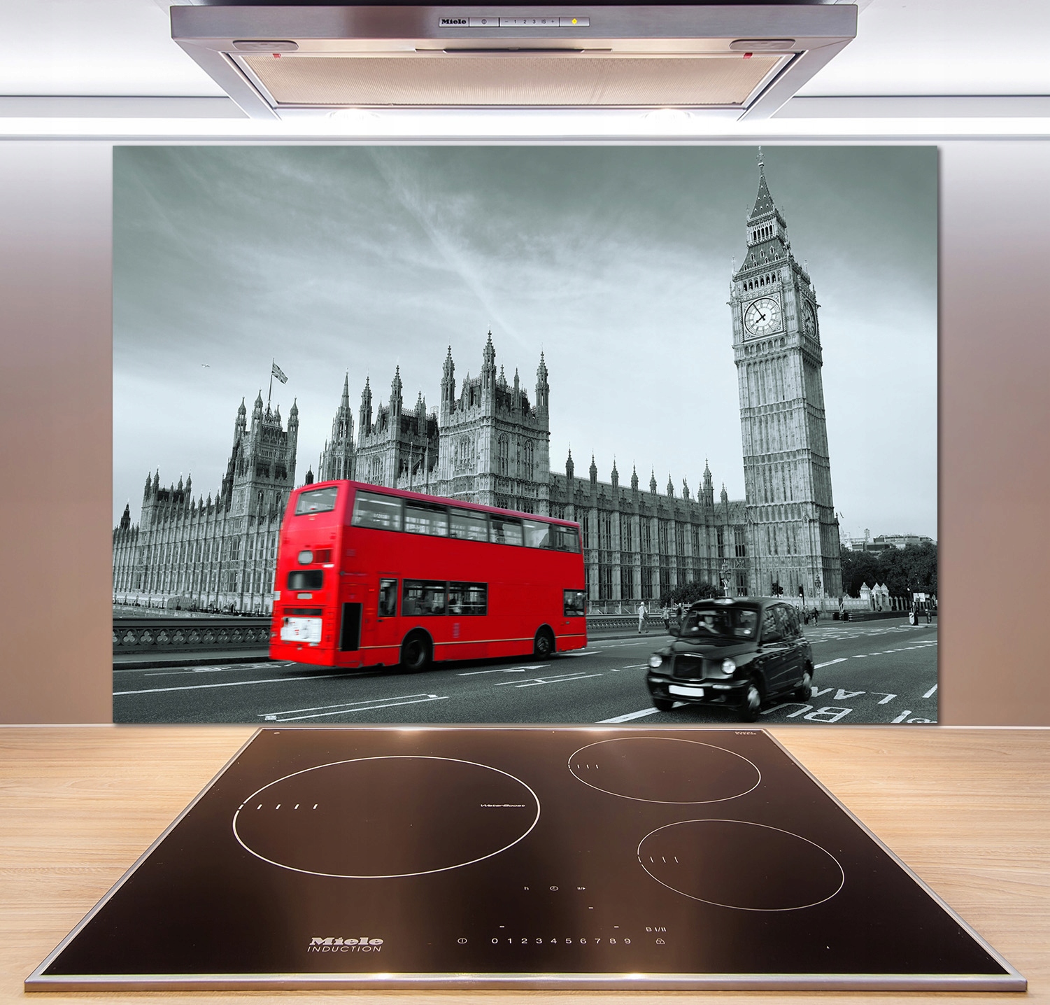 

Panel do kuchni Londyński autobus 100x70 cm + Klej