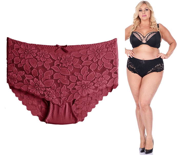 

Majtki Wysokie koronkowe Wyszczuplające plus size