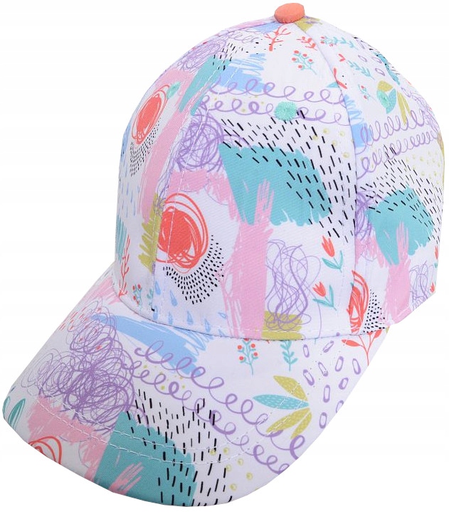 

Yo! Czapka Z Daszkiem biel Kwiatki 50/54 C75i