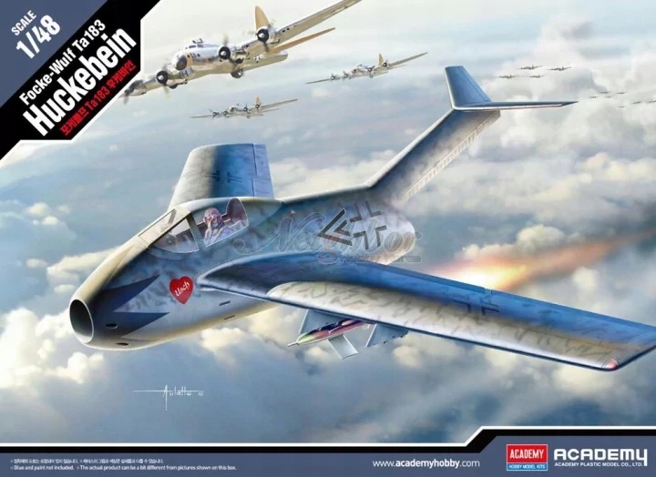 Focke-Wulf Ta 183 Huckebein Academy 12327 měřítko 1/48