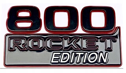 800 Rocket Edition Brabus emblém znak nápis logo čierno-červená