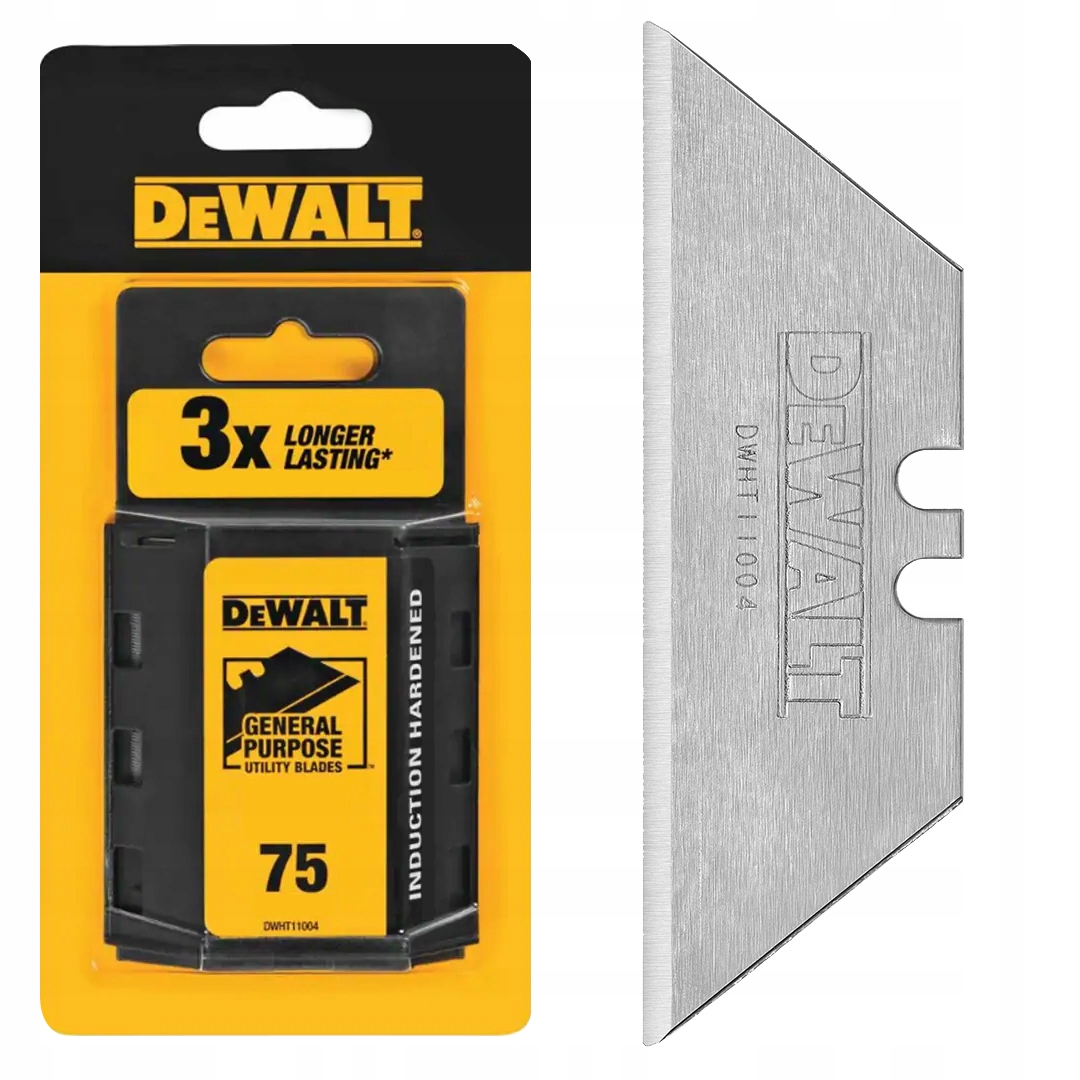 Trapézové čepele pro kalené nože DeWALT 75 kusů