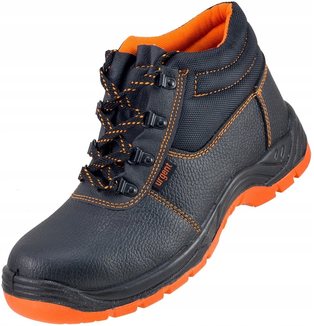 Buty robocze męskie TRZEWIKI SKÓRZANE ochronne BEZ PODNOSKA BHP URGENT