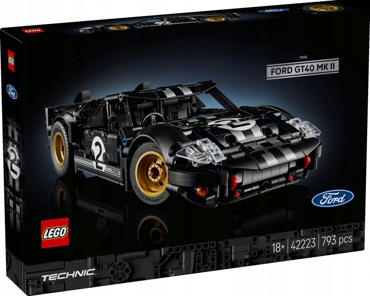 Lego Stavebnice Technic 42223 Závodní auto 1966 Ford GT40 Mkii