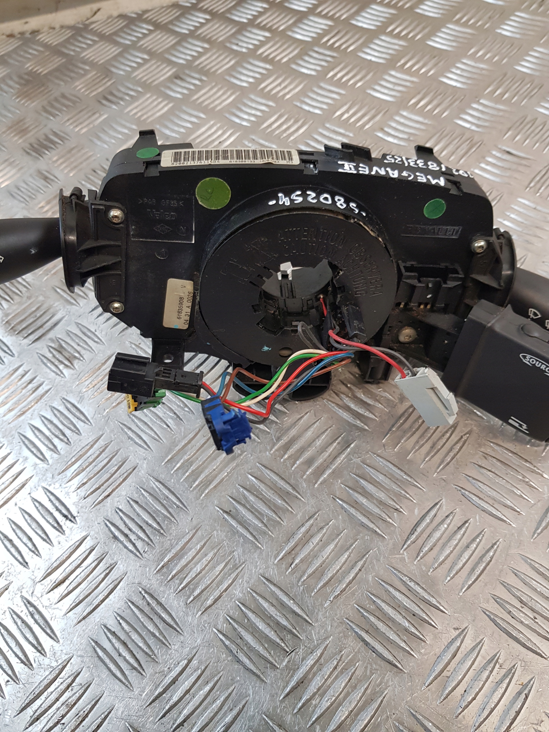 commande levier commodo sous volant RENAULT MEGANE II