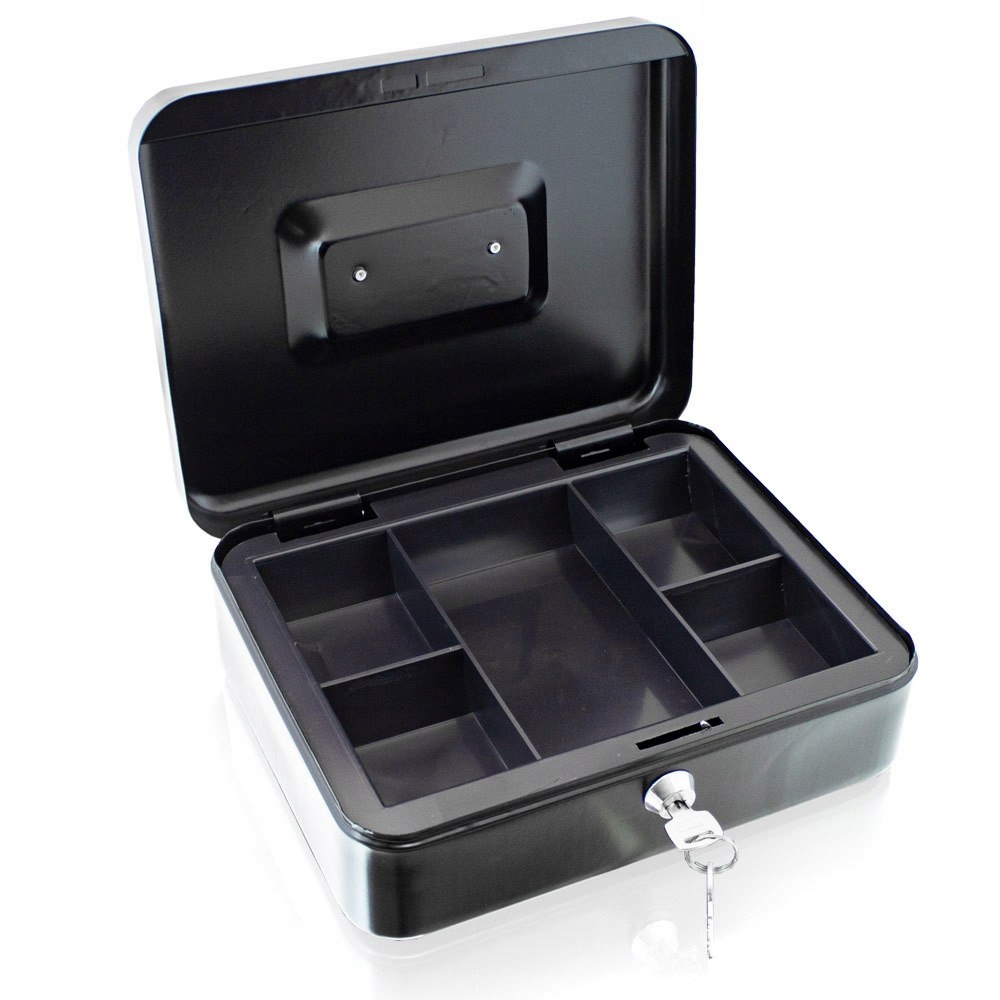 KASETKA NA PIENIĄDZE SEJF METALOWA 25CM CZARNA Marka Bittux