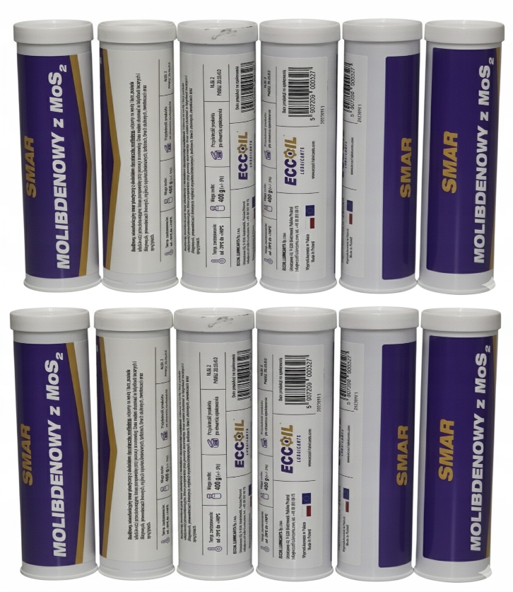 Smar Molibdenowy z Dwusiarczkiem Molibdenu 3% zawartości! Nlgi 2 12x400G