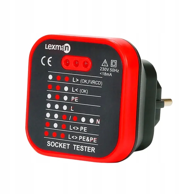 Tester Gniazd 230V Lexman
